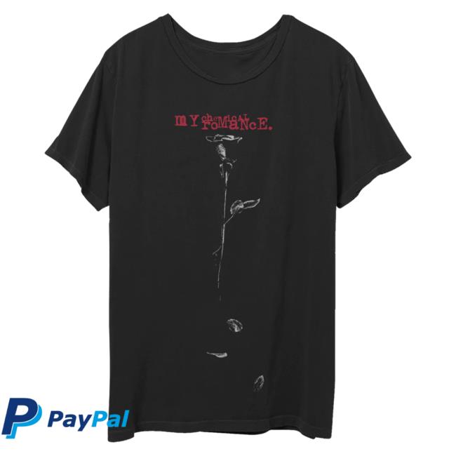 Official Mcr Merch Store Shop Warner Records My Chemical Romance Dying Rose Tee WarnerRecords