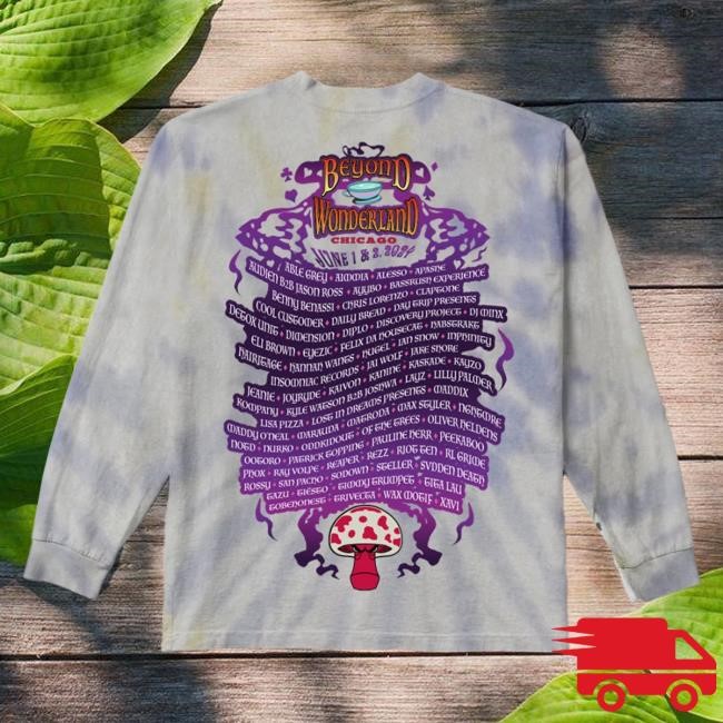 Insomniac Shop Beyond Wonderland Merch Beyond Wonderland Into the Garden Lineup Tie Dye Long Sleeve Tshirt