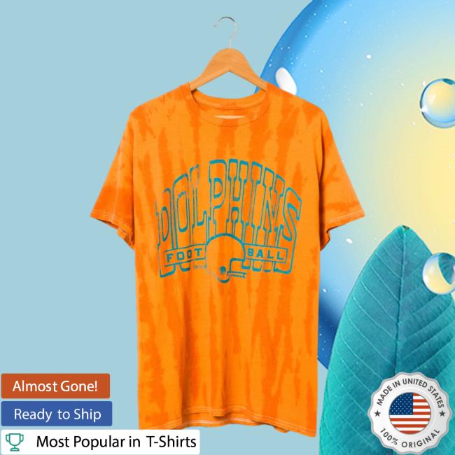 Official Junk Food Apparel Clothing Store Shop Tie-Dye Junkfoodclothing Dolphins Football Tie Dye New Shirt