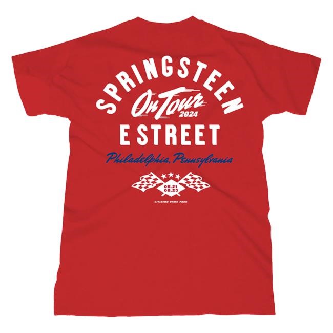Springsteen & The E-Street Band Philadelphia 2024 Limited Edition Tour New T-Shirt – Bruce Springsteen