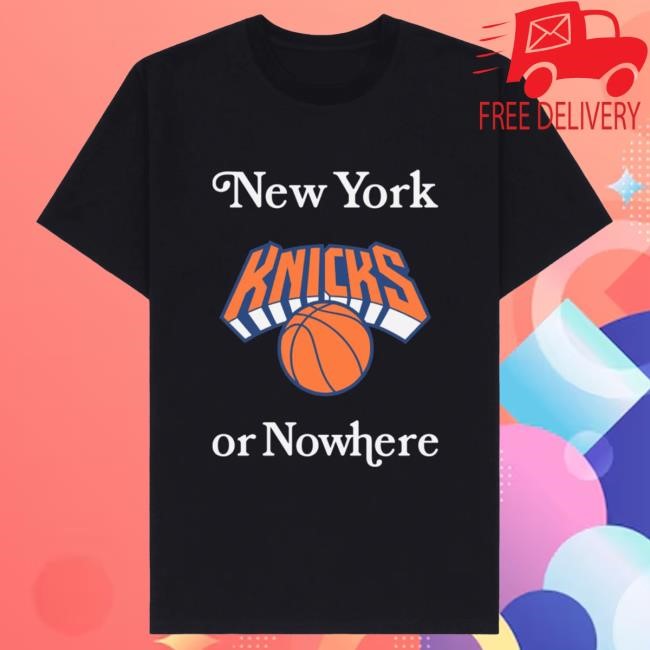 Official Madison Square Garden New York Knicks NYON x Knicks Give & Go Black Tshirt MSG Shop