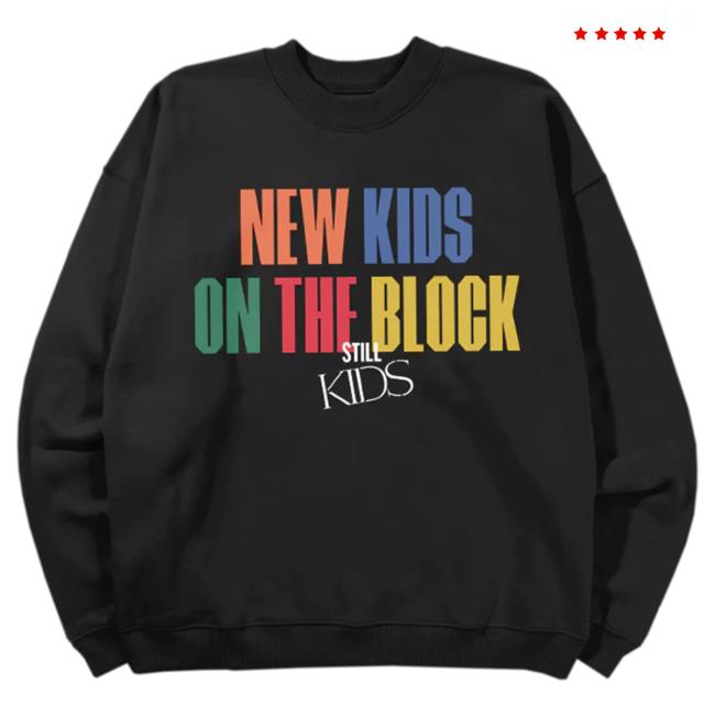 Official New Kids On The Block Merch Still Kids Oversized Hooded Sweatshirt