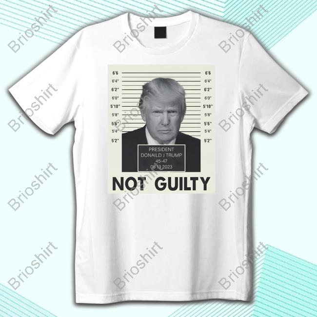Official Donald Trump President Trump Not Guilty Tee The Trump Train