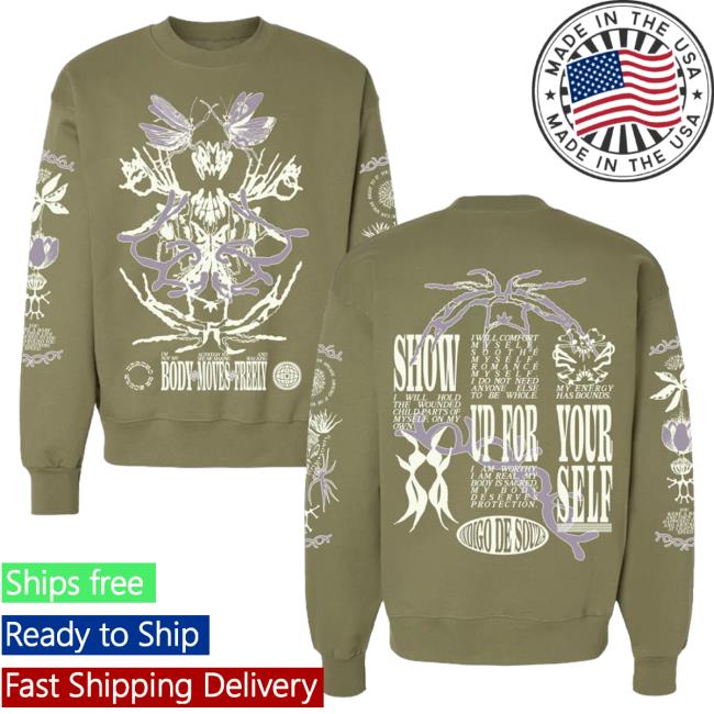 Official Hello Merch Store Indigo De Souza Self Love Oregano Hooded Sweatshirt Hellomerch