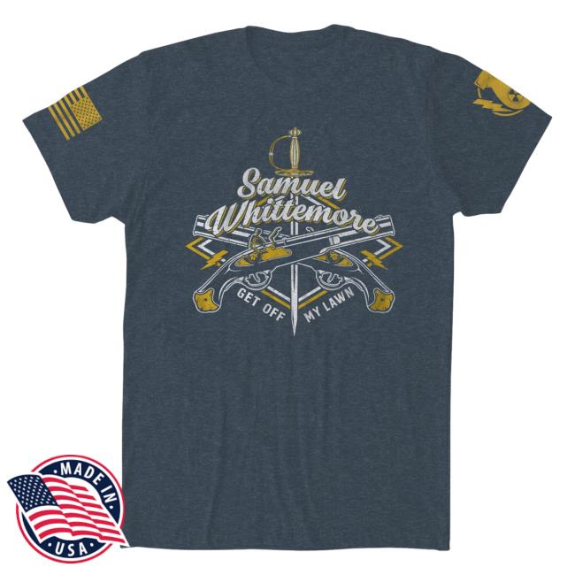 Official The Fat Electrician Merch Bunker Branding Get Off My Lawn Tshirt Navy