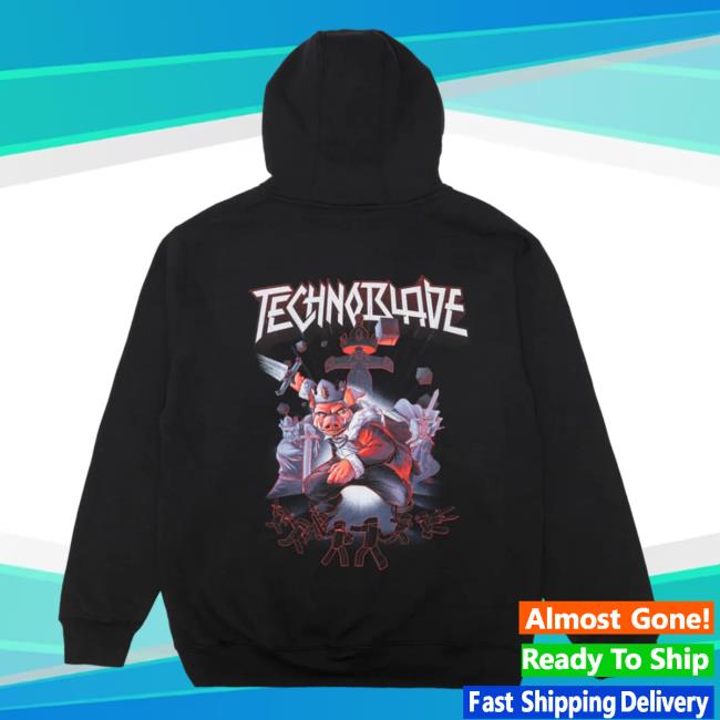 Official Technoblade Merch Store Shop Legend Of Technoblade Zip Up Hooded Sweatshirt