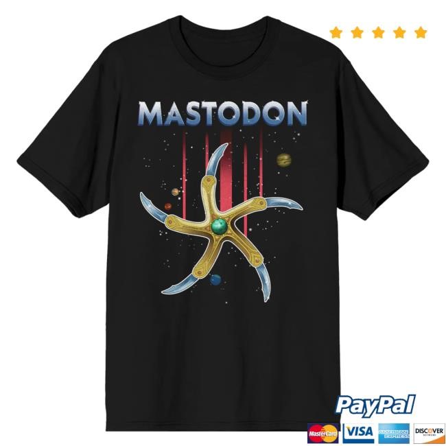 Official Mastodon Rocks Merch Store Mastodon Five Finger Glaive Black Hot Shirt