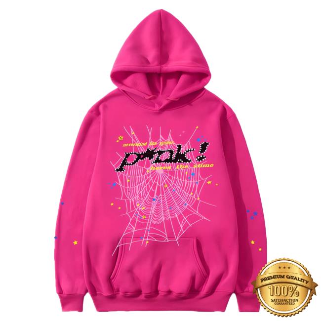 Official Sp5der Clothing Apparel Sp5der P*Nk Crew Pink Sp5der Merch Store Shop