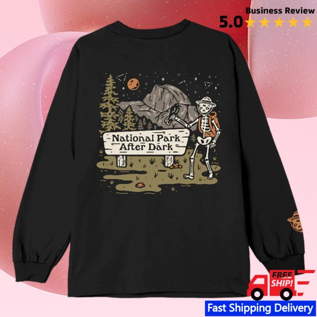 Fanjoy Merch National Park After Dark Npad National Park Black Bear Long Sleeve Tees
