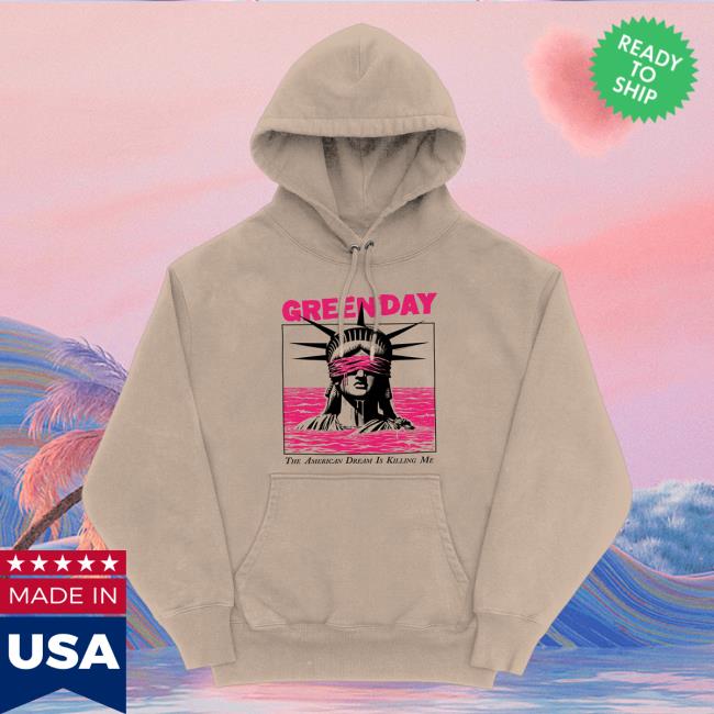 Official Green Day Merch Store Shop Green Day Lady Liberty Crew GreenDay