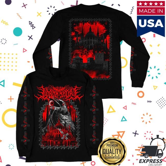 Official Lorna Shore Merch Store Lorna Shore Crow Long Sleeve Tee Shirt Lorna Shore Clothing Shop LornaShore
