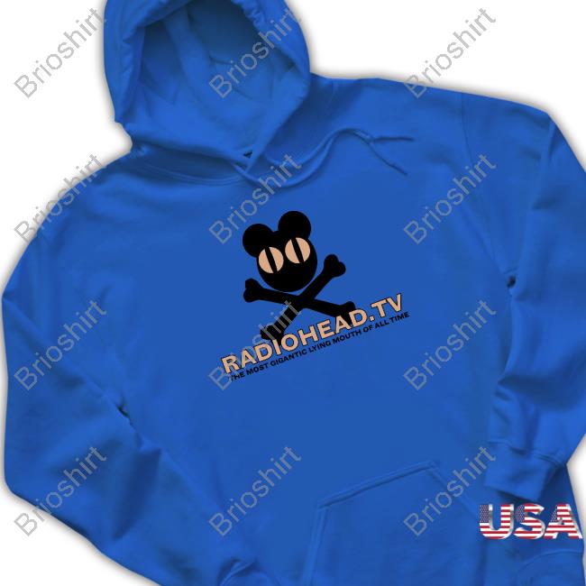 Official WyCo Vintage 2001 Radiohead The Most Gigantic Lying Mouth Sweatshirt