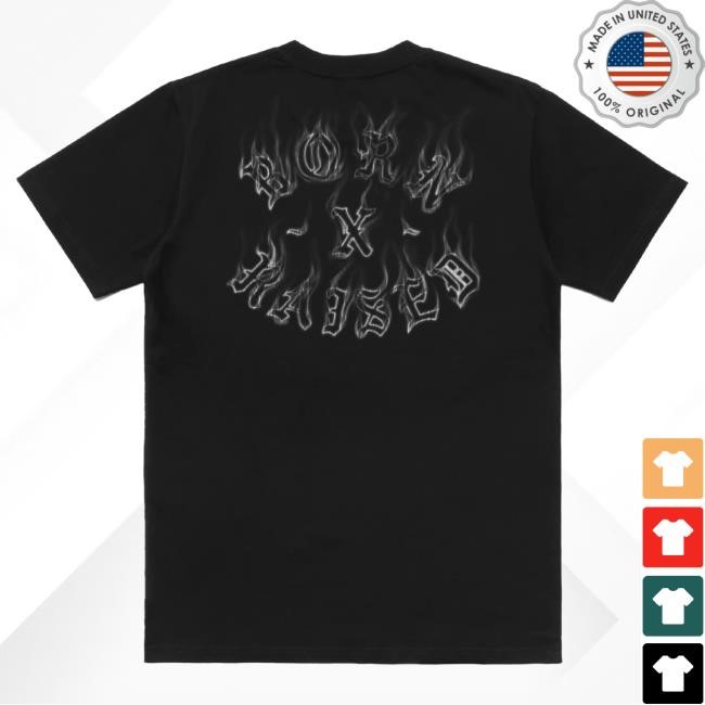 Official Born X Raised Merch Store Shop Up In Smoke Rocker Shirt: Black BornxRaised