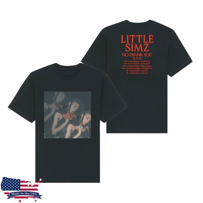 Little Simz Photo Repeat 2023 Tour Tee Shirt Little Simz Store Merch