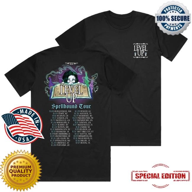Official Level Up Merch Store Level Up - Spellbound - Tour Hot Shirt Levelupdub