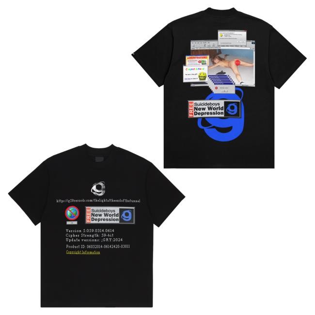 Official G59 Records Merch Ad Blocker Shirt New (Black) G59Records