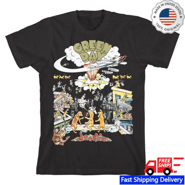 Official Green Day Apparel Clothing Merch Store Green Day Dookie Scene Tee GreenDay Shop