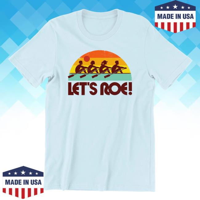 Official Meidastouch Merch Store Let's Roe Sunset Short Sleeve Shirt - Light Blue Meidastouch Clothing Shop