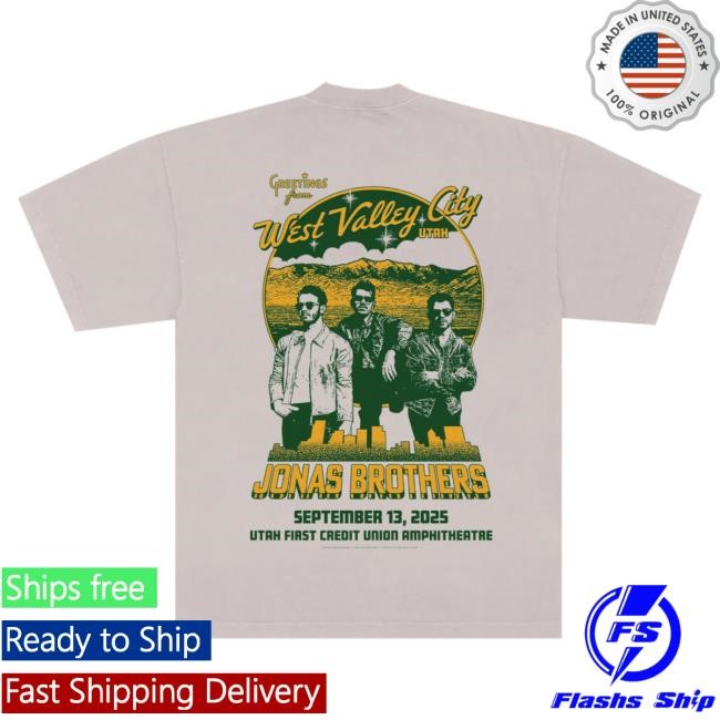 Official Jonas Brothers Store Greetings From Your Hometown - West Valley City, UT Tees