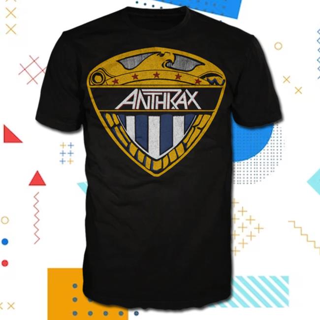 Official Anthrax Merch Shop Eagle Shield New T Shirt