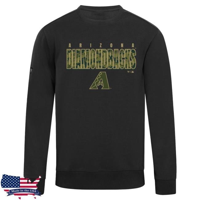 Official MLB Shop Men's Arizona Diamondbacks Levelwear Black Zane Protect Sweatshirts