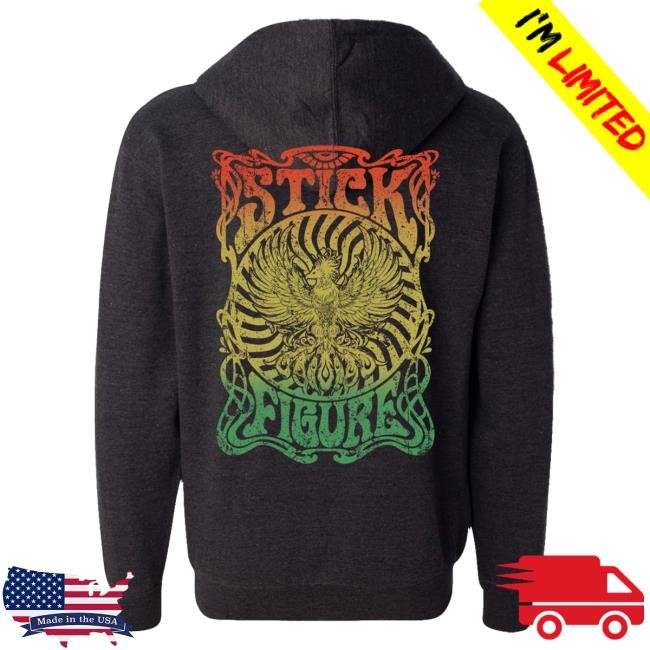 Stick Figure Rasta Phoenix Zip Hoody Stick Figure Merch Store Official