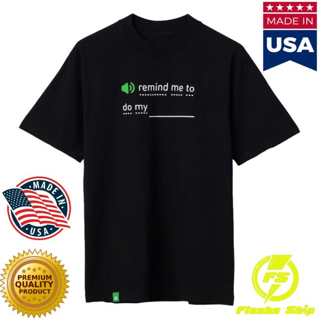 Duolingo Merch Remind Me T Shirt