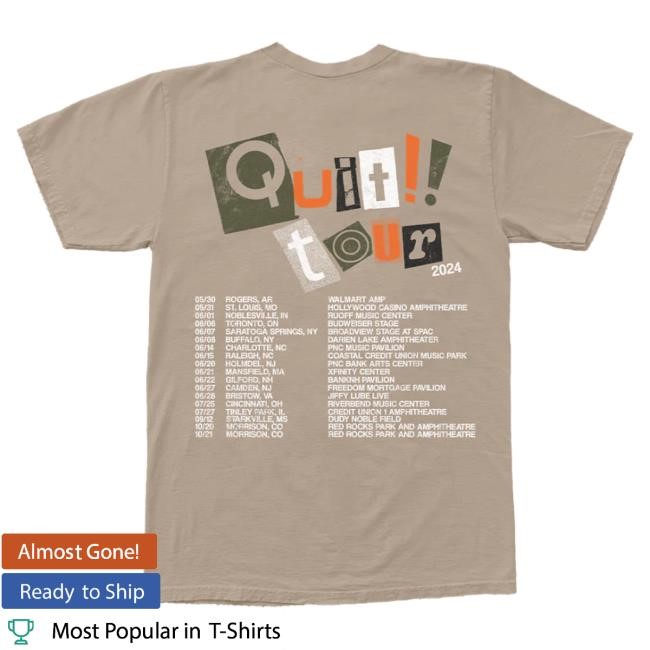 Hardy Quit!! Tan Tour Tshirt