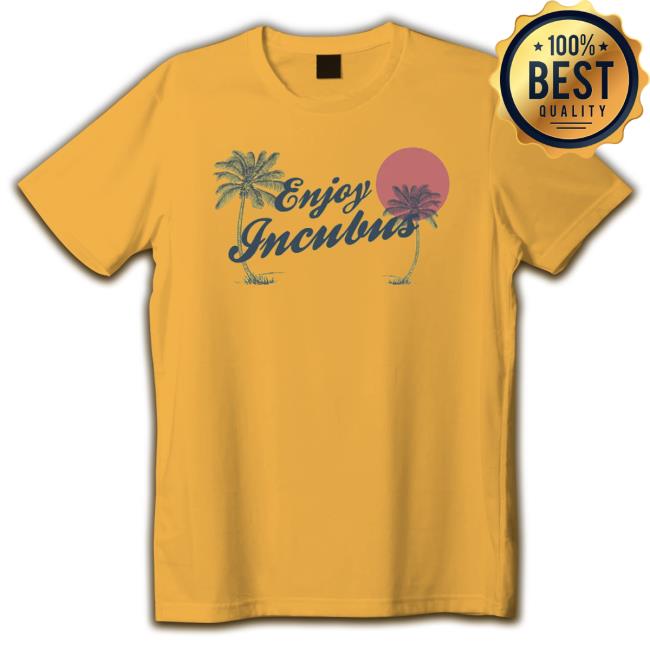 Official Incubus Merch Enjoy Incubus Yellow Crewneck Sweatshirt