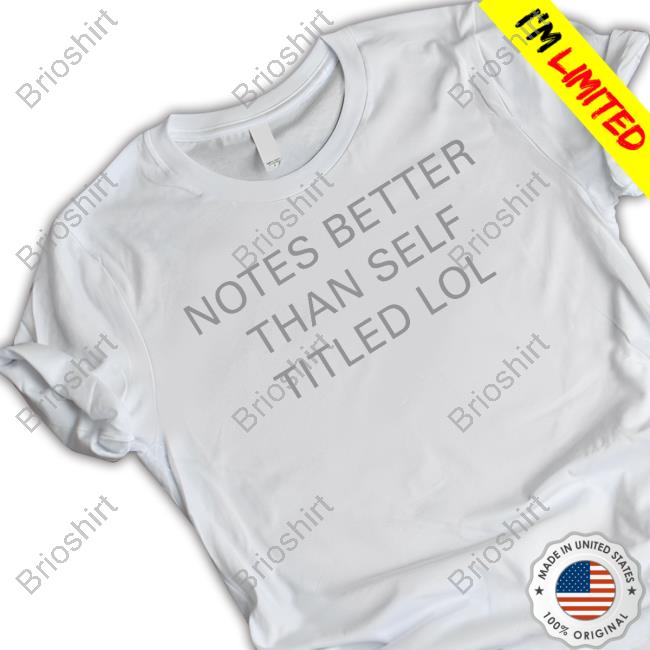 Official The 1975 Merch Notes Better Than Self Titled Lol Shirt