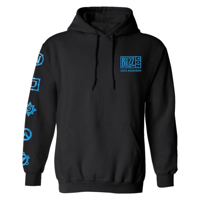 Official Blizzard Merch Store Blizzcon 2023 Commemorative Art Pull Over Hoodie