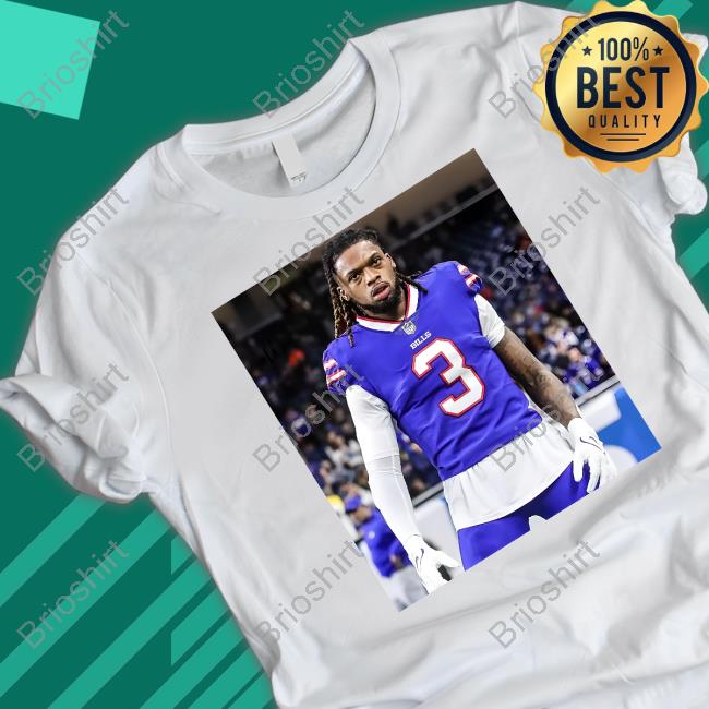 Damar Hamlin Long Sleeve T Shirt White