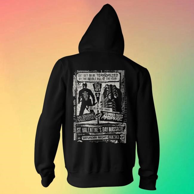 Gutter Garbs Valentine's Day Massacre Double Feature: Newspaper Ad - Zip Hood | Official Merch