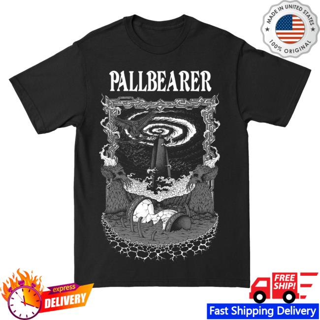 Official Pallbearer Merch Pallbearer "Silver Wings" Black Shirt Deathwishinc
