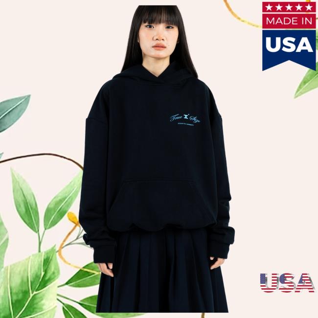 Official Yankeekicks True 2 Size Essential Pull Over Hoodie Orbits Collection Black