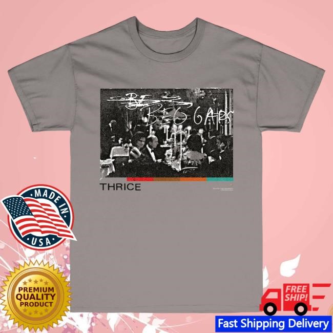 Official Thrice Merch Thrice OG Beggars Hot Shirt - Grey