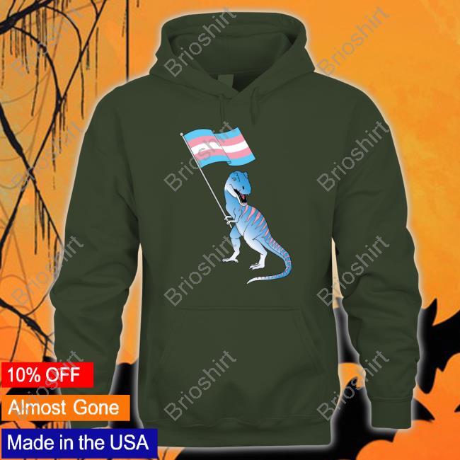 Official Trans Dinosaur Pride Flag Lbgt Gay Lesbian T Shirt Trans People Getting Common Ws Commontransws