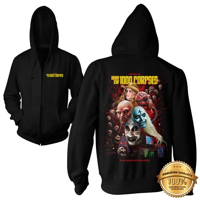 Official Cavity Colors Merch Store Shop House Of 1000 Corpses - Zip-Up Attractive Hoodie CavityColors