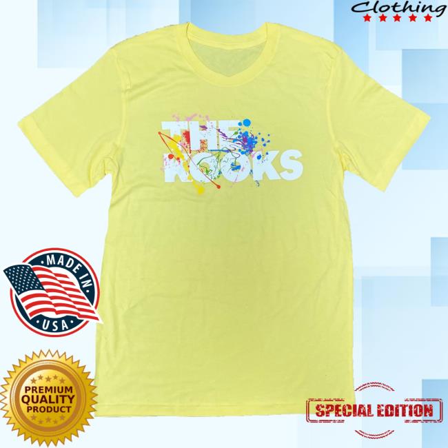 Official The Kooks Apparel Store The Kooks Yellow Paint Splash T-Shirts The Kooks Clothing Shop TheKooks