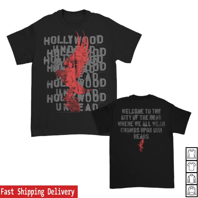 Hollywood Undead Merch Stacked Logo Lyric Tee
