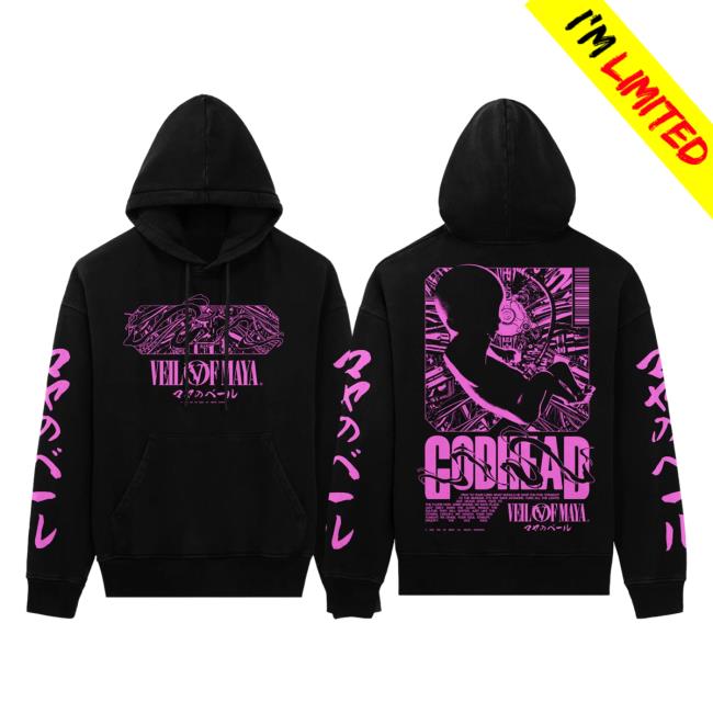 Sumerian Records Veil Of Maya Band Merch Simulation Black Attractive Hoodie