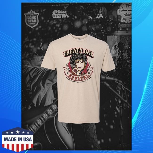 Official Treaty Oak Revival Merch Rose Tattoo Attractive Shirt(Front Only)