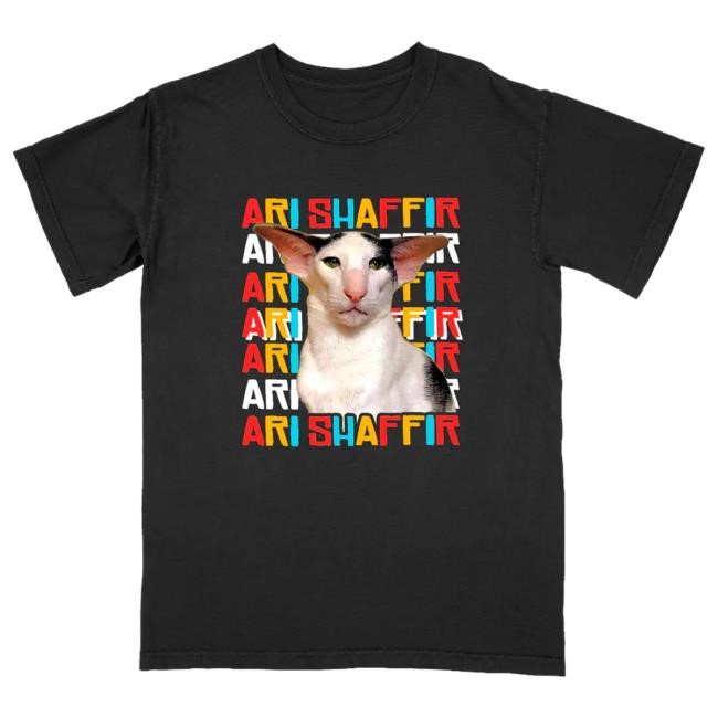 Official Ari Shaffir Ari Tour Cat Black T Shirt