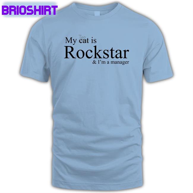 Taehyung My Tan Cat Is Rockstar And I'm A Manager Edition Limited Tee Taesmug