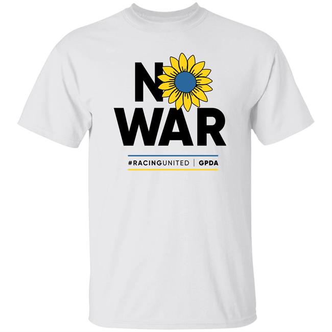 No War Racing United Grand Prix Drivers' Association Gpda Shirt Stand With Ukraine Max Verstappen