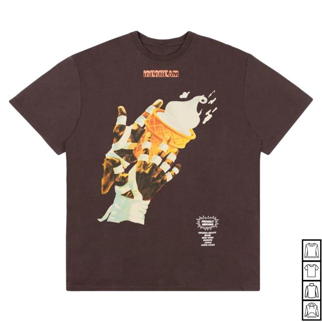 Official Metro Fusion Icecream Sundae Night Shirts Shale Metrofusion