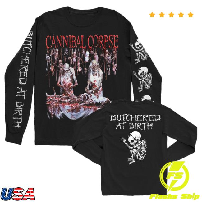 Official Kings Road Merch Store Cannibal Corpse Butchered At Birth Attractive Shirt (Black) Kings Road Shop CannibalCorpse