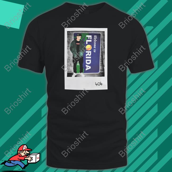 George Polaroid Florida Photo Crewneck Sweatshirt Black