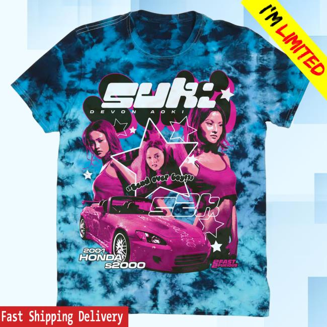 Official Studiohouse Designs 2F2f Suki Tie Dye New Shirt Oil Slick (Blue)