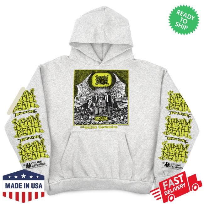 Online Ceramics Scum Heather Grey Hoodie